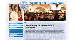 Desktop Screenshot of braeustueberl-schoenram.de